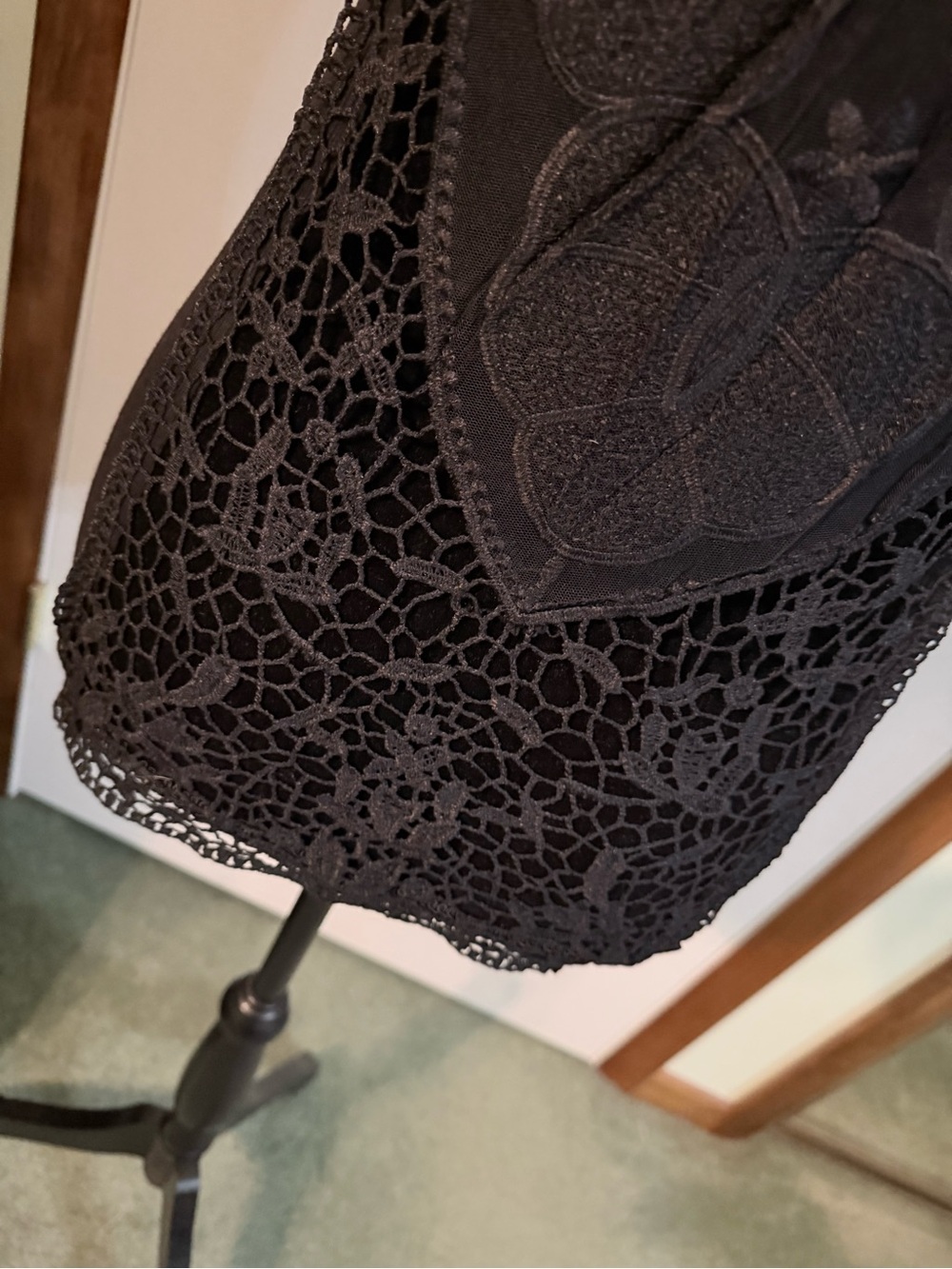 Women's Black Ribbed Tank Top - Picture 3 of 5